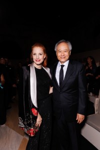 Jessica Chastain and Ang Lee