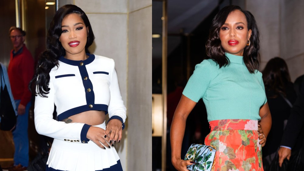 Keke Palmer and Kerry Washington depart "Today" on Sept. 25 in New York.