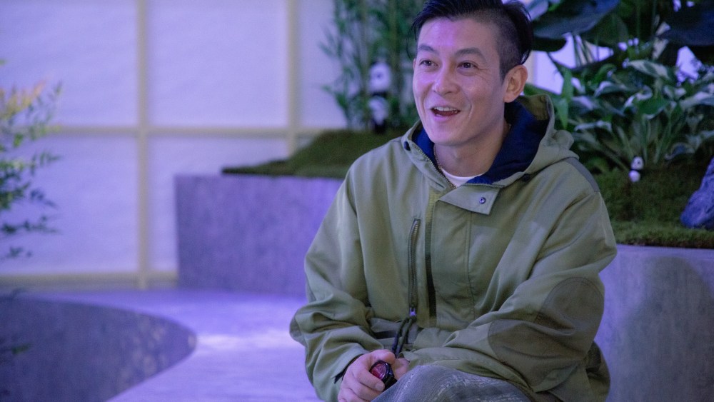 Edison Chen at the "Clot 20" exhibition in Shanghai.