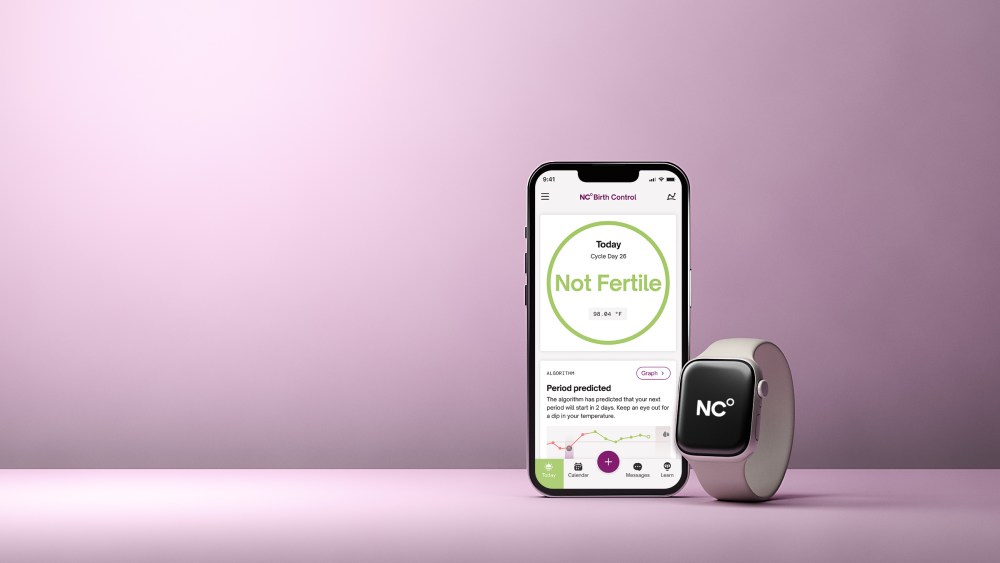 Natural Cycles integrates with Apple watch.