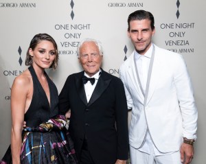 Olivia Palermo and Giorgio Armani