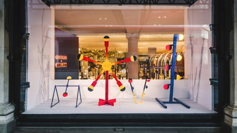Selfridges' Yellow Pages windows from earlier this year.