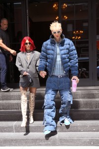 Megan Fox and Machine Gun Kelly Holding Hands while leaving their New York Hotel on their way to have lunch in sohoPictured: Megan Fox,Machine Gun KellyRef: SPL9903076 050923 NON-EXCLUSIVEPicture by: Elder Ordonez / SplashNews.comSplash News and PicturesUSA: 310-525-5808 UK: 020 8126 1009eamteam@shutterstock.comWorld Rights, No Poland Rights, No Portugal Rights, No Russia Rights