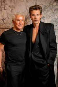 Baz Luhrmann and Austin Butler at Saint Laurent Ready To Wear Spring 2024 held at Place Jacques Rueff on September 26, 2023 in Paris, France.