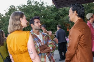 Emily V. Gordon, Kumail Nanjiani and John Cho
