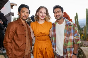 John Cho, Emily V. Gordon and Kumail Nanjiani a