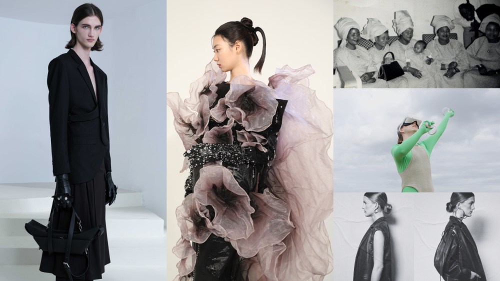 Spring 2024 collection previews from Permu, Siyun Huang, Tolu Coker, Leo Carlton, and Adrianne Weber.