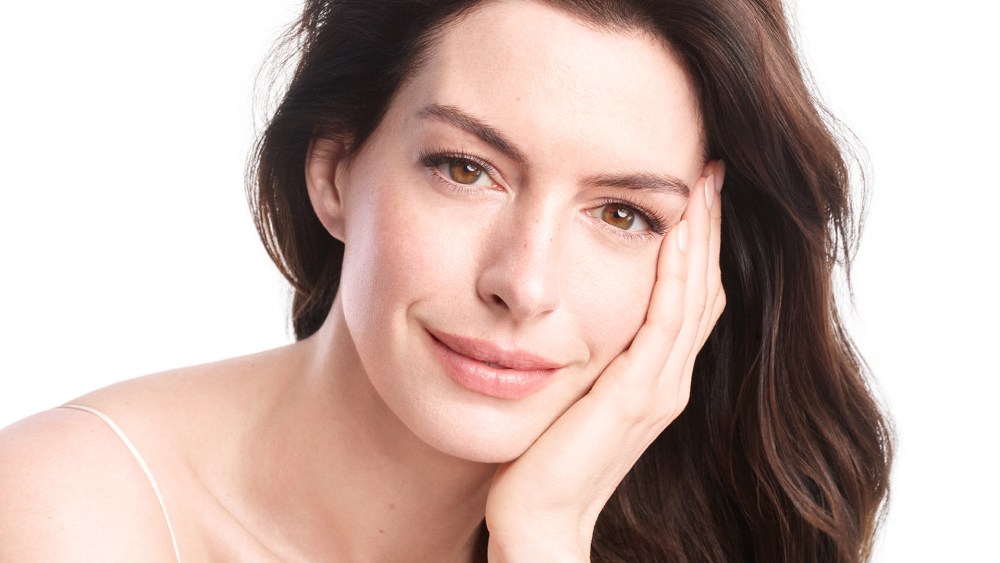 Anne Hathaway for Shiseido.