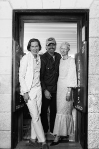 Wes Anderson, Benicio Del Toro, and Tilda Swinton