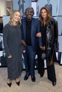 Marta Ortega, Edward Enninful and Cindy Crawford