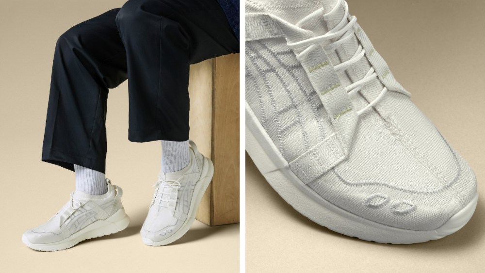 The Asics Gel-Lyte 3 CM 1.95 has a carbon footprint of just 1.95 kg per pair.