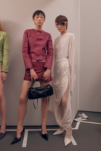Backstage at Acne RTW Spring 2024