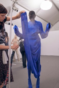 Backstage at Acne RTW Spring 2024