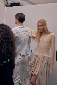 Backstage at Acne RTW Spring 2024