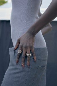 Backstage at Acne RTW Spring 2024