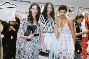 Backstage at Elie Saab RTW Spring 2024
