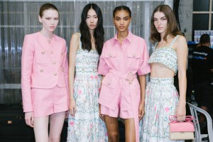Backstage at Elie Saab RTW Spring 2024