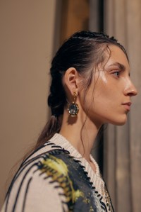 Backstage at Erdem RTW Spring 2024