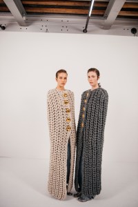 Backstage at Loewe RTW Spring 2024