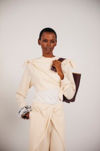 Backstage at Loewe Ready To Wear Spring 2024 held at Esplanade Saint Louis on September 29, 2023 in Paris, France.