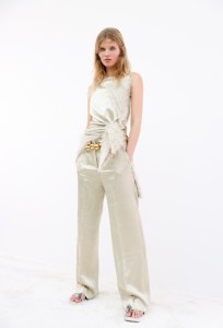 Backstage at Rabanne Ready To Wear Spring 2024 held at Palais de Tokyo on September 28, 2023 in Paris, France.