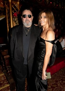 Michel Gaubert and Carine Roitfeld at Carine Roitfeld's 69th Birthday Party on September 27, 2023 in Paris, France.