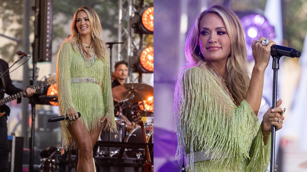 Carrie Underwood  performing on "Today" on Sept. 14 in New York City.