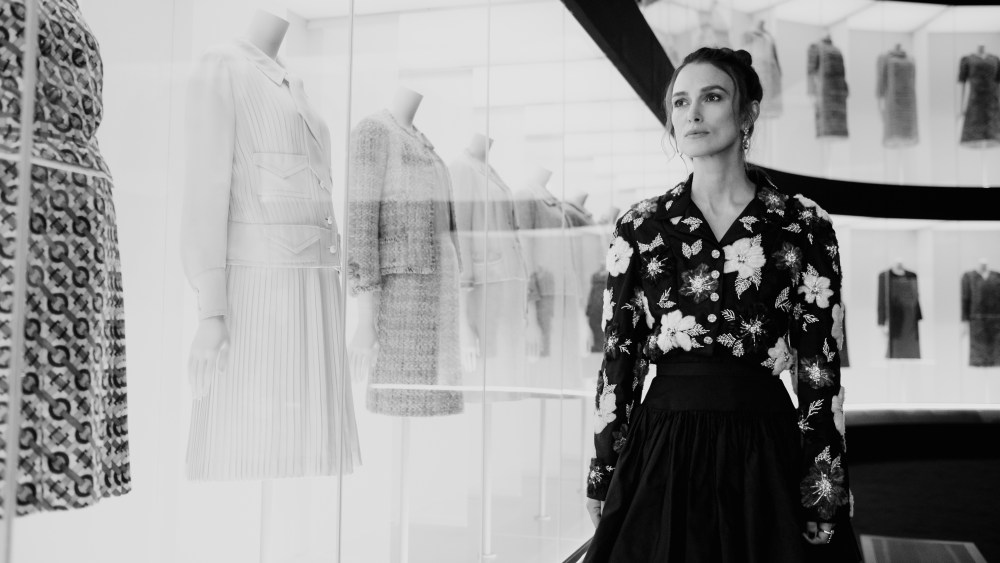 Keira Knightley at "Gabrielle Chanel. Fashion Manifesto" at the Victoria and Albert Museum