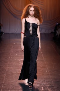 Model on the runway at  Di Petsa