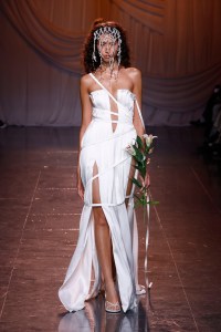 Model on the runway at  Di Petsa