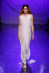 Model on the runway at  Di Petsa