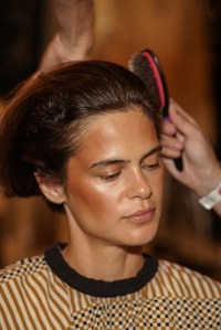 Backstage at Eckhaus Latta Spring 2024