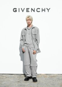Xu Minghao at Givenchy Ready To Wear Spring 2024 held at Ecole Militaire on September 28, 2023 in Paris, France.