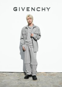 Xu Minghao at Givenchy Ready To Wear Spring 2024 held at Ecole Militaire on September 28, 2023 in Paris, France.