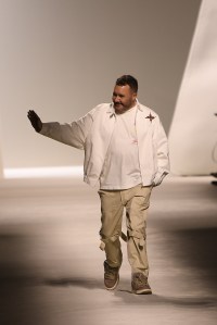 Kim Jones on the runway at Fendi RTW Spring 2024