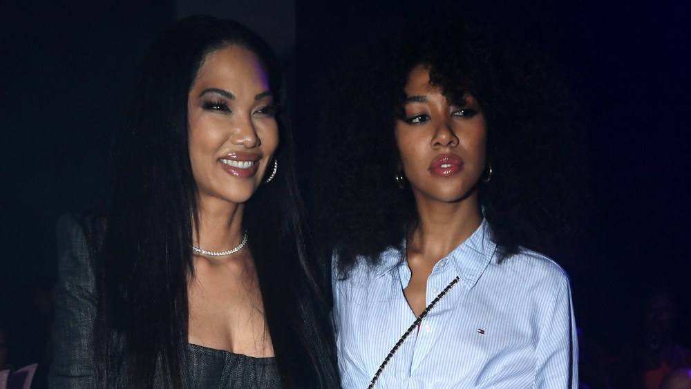 NEW YORK, NEW YORK - SEPTEMBER 10: Kimora Lee Simmons and Aoki Lee Simmons attend the Sergio Hudson Collection 12 show during New York Fashion Week September 2023: The Shows at Spring Studios on September 10, 2023 in New York City. (Photo by Jed Cullen/Dave Benett/Getty Images)
