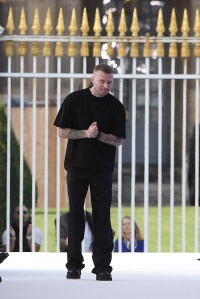 Matthew Williams on the runway at Givenchy RTW Spring 2024.