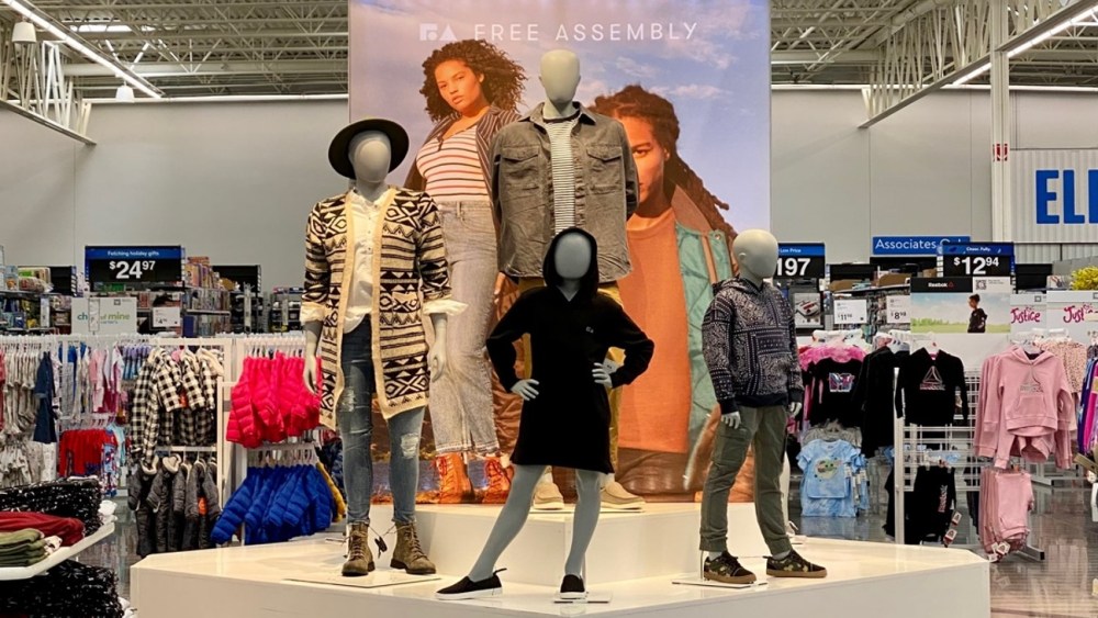 A remodeled Walmart display.