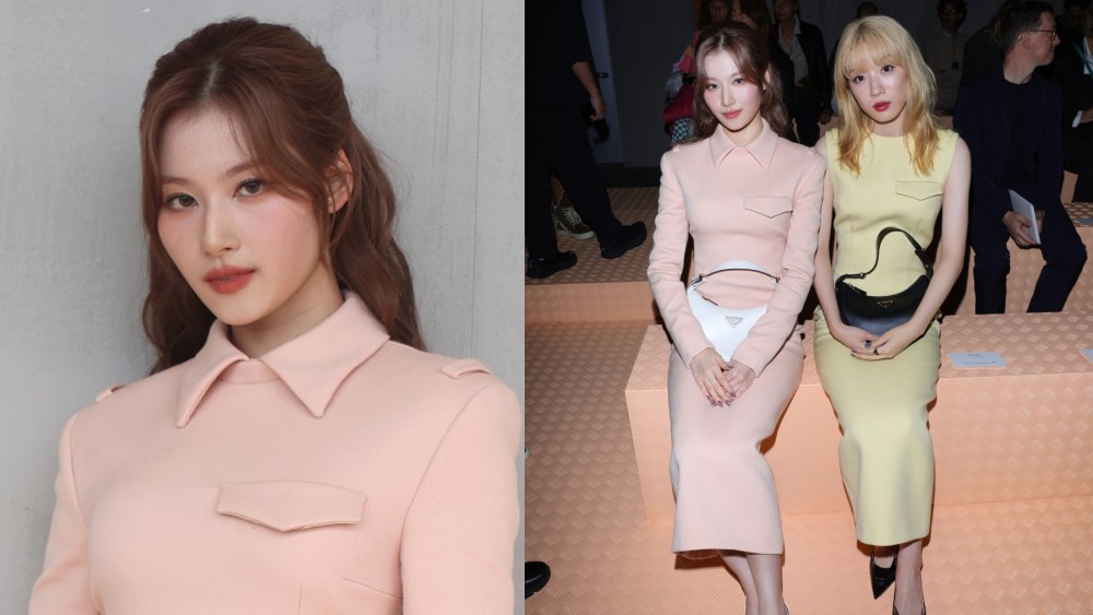 Sana at the Prada spring 2024 fashion show on Sept. 21 in Milan.