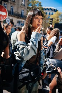 Street style at Paris Fashion Week RTW Spring 2024
