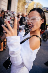 Street style at Paris Fashion Week RTW Spring 2024