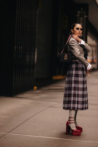 Street style at New York Fashion Week RTW Fall 2023