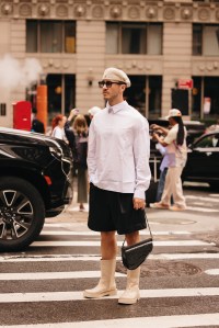 Street style at New York Fashion Week RTW Fall 2023