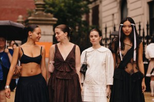 Reese and Molly Blutsteinat New York Fashion Week RTW Fall 2023