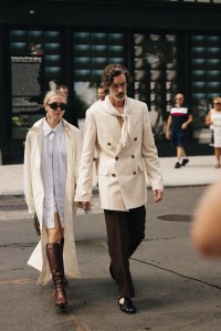 Street style at New York Fashion Week RTW Fall 2023
