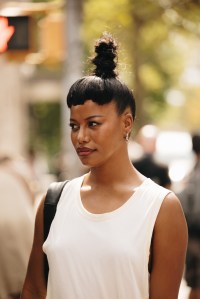 Street style at New York Fashion Week RTW Fall 2023