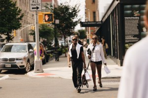 Street style at New York Fashion Week RTW Fall 2023
