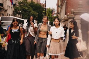 Street style at New York Fashion Week RTW Fall 2023