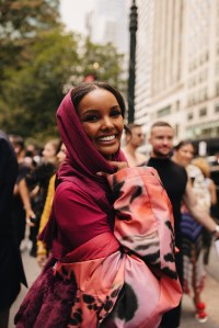 Halima Aden  at New York Fashion Week RTW Spring 2023