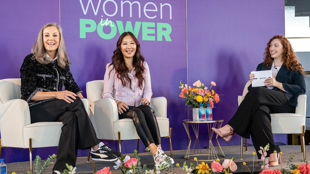 Mary Dillon CEO of Footlocker, Annie Young-Scrivner CEO of Wella Co., Allison Collins executive managing editor WWD